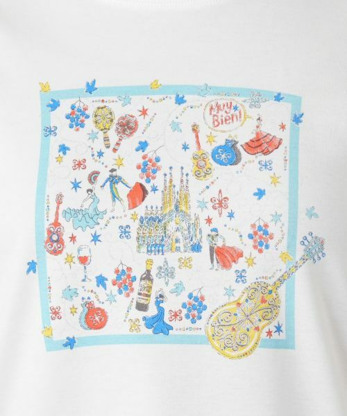 Leilian / レリアン Tシャツ | プリントクルーネックTシャツ | 詳細14