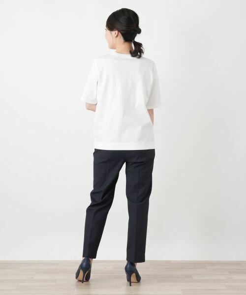 Leilian / レリアン Tシャツ | プリントクルーネックTシャツ | 詳細6