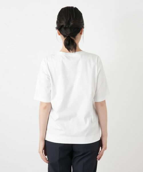 Leilian / レリアン Tシャツ | プリントクルーネックTシャツ | 詳細9
