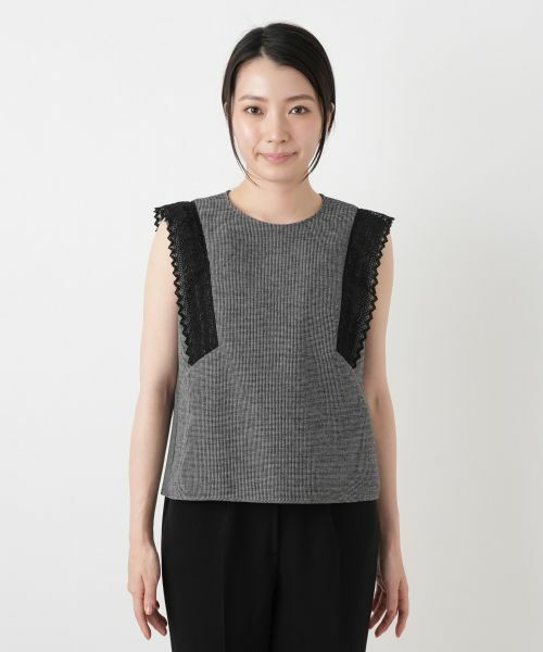 Leilian / レリアン シャツ・ブラウス | レースフレンチスリーブブラウス【Leilian WHITE LABEL】 | 詳細4