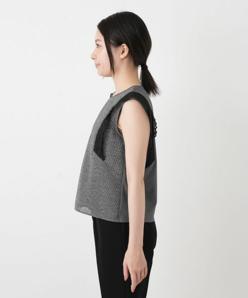 Leilian / レリアン シャツ・ブラウス | レースフレンチスリーブブラウス【Leilian WHITE LABEL】 | 詳細5