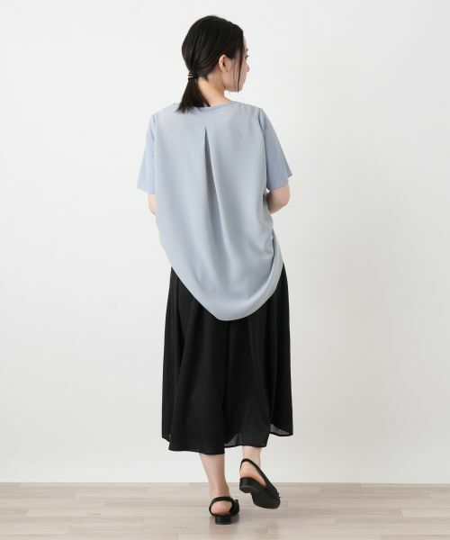 Leilian / レリアン その他パンツ | プリーツフレアワイドパンツ【Leilian WHITE LABEL】 | 詳細3