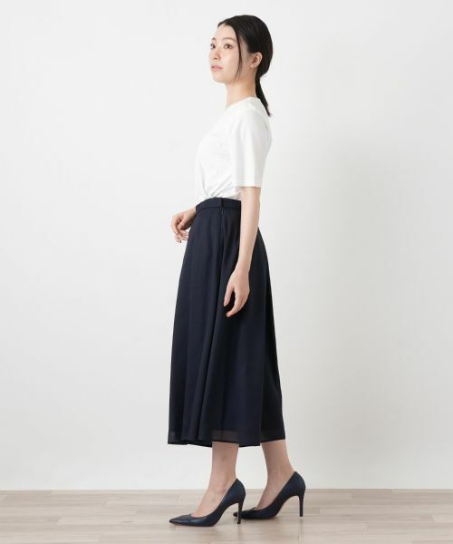 Leilian / レリアン その他パンツ | プリーツフレアワイドパンツ【Leilian WHITE LABEL】 | 詳細5