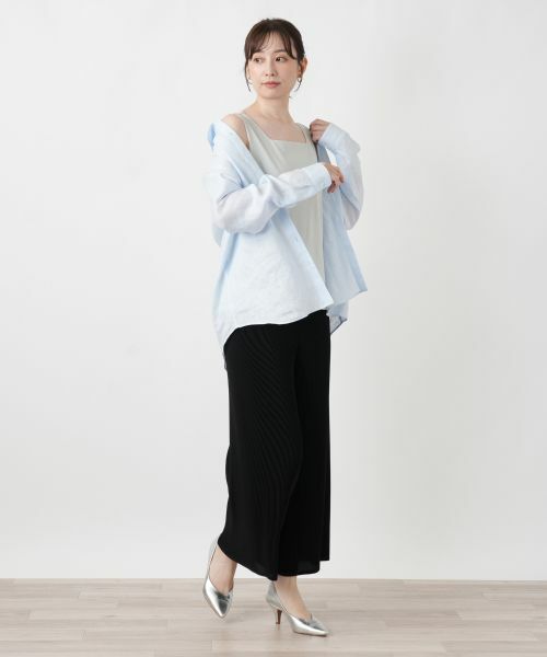 Leilian / レリアン その他パンツ | プリーツワイドパンツ【Leilian WHITE LABEL】 | 詳細1