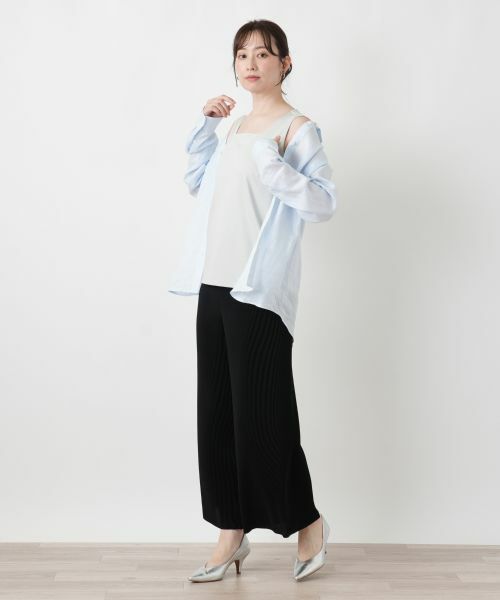 Leilian / レリアン その他パンツ | プリーツワイドパンツ【Leilian WHITE LABEL】 | 詳細2