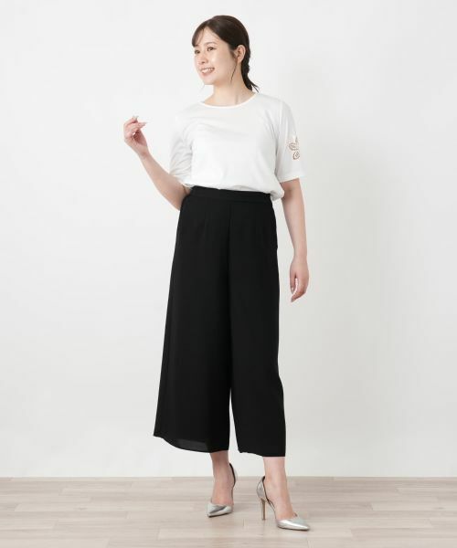 Leilian / レリアン その他パンツ | タックワイドパンツ【Leilian WHITE LABEL】 | 詳細1
