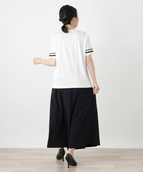 Leilian / レリアン Tシャツ | 幾何学柄クルーネックカットソー【ROCHAS Premiere】 | 詳細6