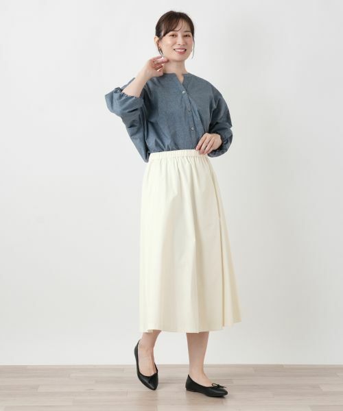 Leilian / レリアン シャツ・ブラウス | キーネックバルーンスリーブブラウス【Leilian WHITE LABEL】 | 詳細13