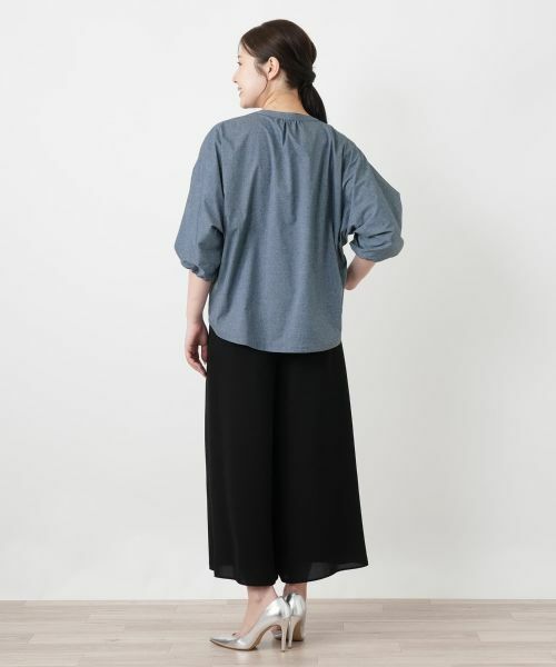 Leilian / レリアン シャツ・ブラウス | キーネックバルーンスリーブブラウス【Leilian WHITE LABEL】 | 詳細18