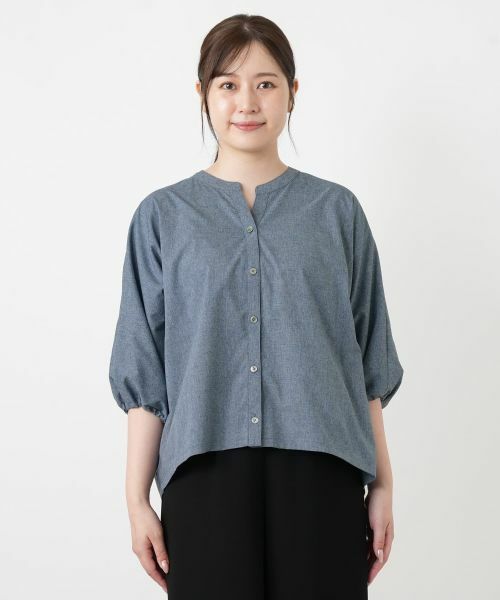 Leilian / レリアン シャツ・ブラウス | キーネックバルーンスリーブブラウス【Leilian WHITE LABEL】 | 詳細19
