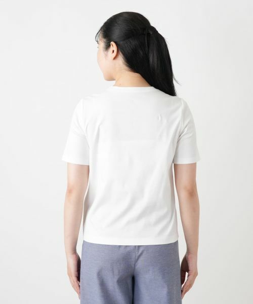 Leilian / レリアン Tシャツ | ボタニカル柄クルーネックTシャツ | 詳細12
