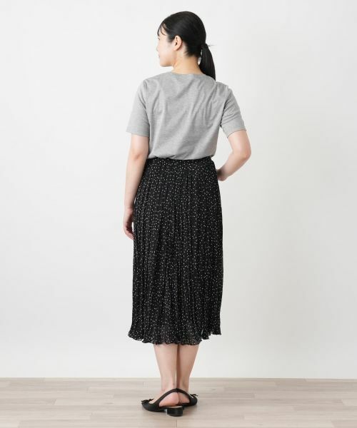 Leilian / レリアン Tシャツ | ボタニカル柄クルーネックTシャツ | 詳細6
