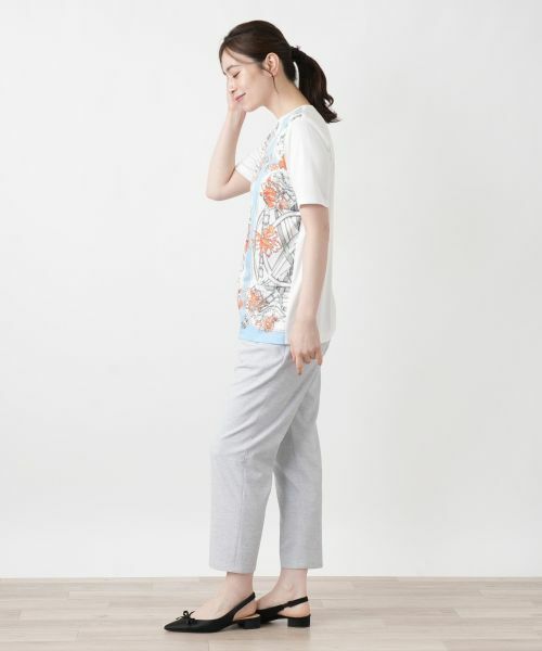 Leilian / レリアン Tシャツ | プリントクルーネックTシャツ | 詳細2