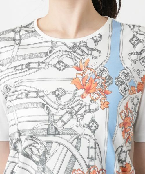 Leilian / レリアン Tシャツ | プリントクルーネックTシャツ | 詳細7