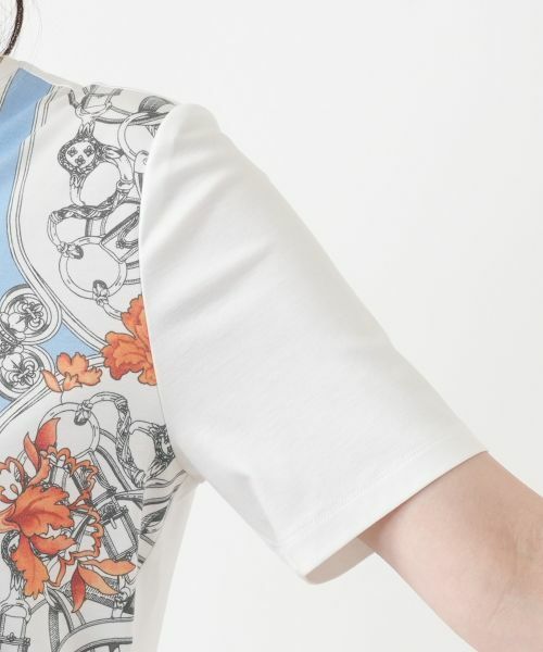 Leilian / レリアン Tシャツ | プリントクルーネックTシャツ | 詳細9