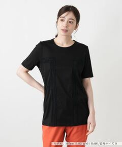 Leilian / レリアン Tシャツ | 刺繍クルーネックカットソー