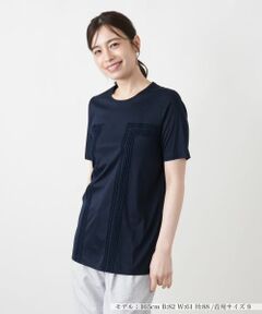 Leilian / レリアン Tシャツ | 刺繍クルーネックカットソー