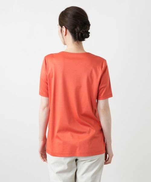 Leilian / レリアン Tシャツ | 刺繍クルーネックカットソー | 詳細15