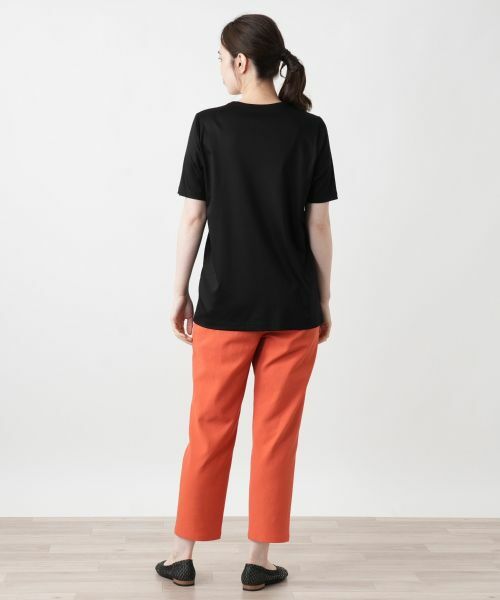 Leilian / レリアン Tシャツ | 刺繍クルーネックカットソー | 詳細6