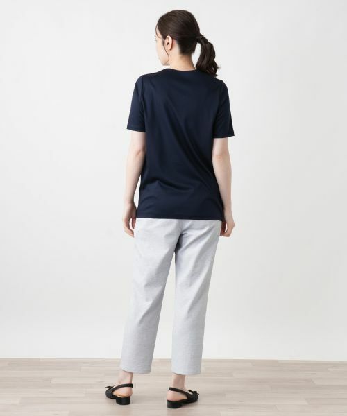 Leilian / レリアン Tシャツ | 刺繍クルーネックカットソー | 詳細9