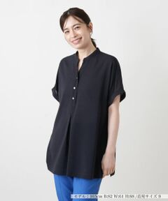 Leilian / レリアン シャツ・ブラウス | フレンチスリーブスキッパーブラウス