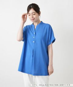 Leilian / レリアン シャツ・ブラウス | フレンチスリーブスキッパーブラウス