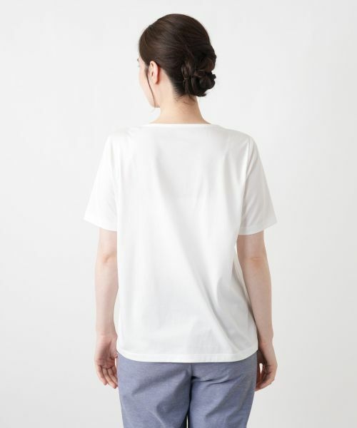 Leilian / レリアン カットソー | 刺繍クルーネックTシャツ【Leilian WHITE LABEL】 | 詳細12