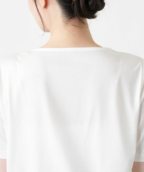 Leilian / レリアン カットソー | 刺繍クルーネックTシャツ【Leilian WHITE LABEL】 | 詳細14