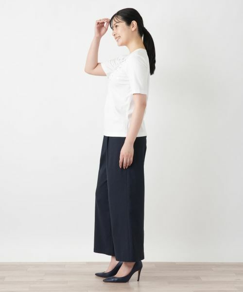Leilian / レリアン Tシャツ | スパンコール刺繍カットソー【Leilian WHITE LABEL】 | 詳細5