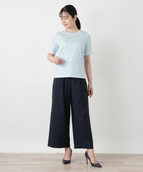 Leilian / レリアン Tシャツ | スパンコール刺繍カットソー【Leilian WHITE LABEL】 | 詳細7