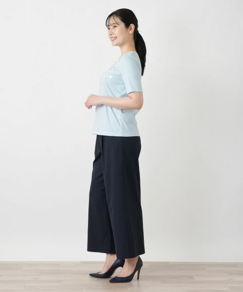 Leilian / レリアン Tシャツ | スパンコール刺繍カットソー【Leilian WHITE LABEL】 | 詳細8