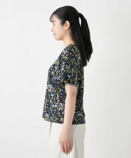 Leilian / レリアン Tシャツ | 小花柄クルーネックカットソー【Leilian WHITE LABEL】 | 詳細11