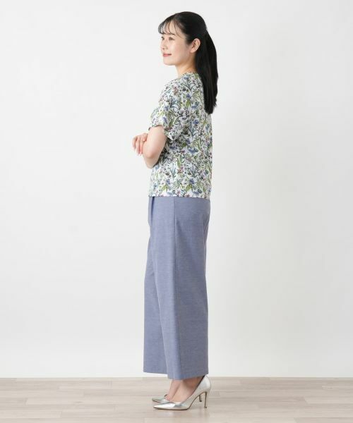Leilian / レリアン Tシャツ | 小花柄クルーネックカットソー【Leilian WHITE LABEL】 | 詳細5