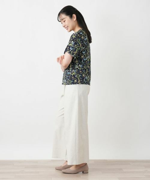 Leilian / レリアン Tシャツ | 小花柄クルーネックカットソー【Leilian WHITE LABEL】 | 詳細8