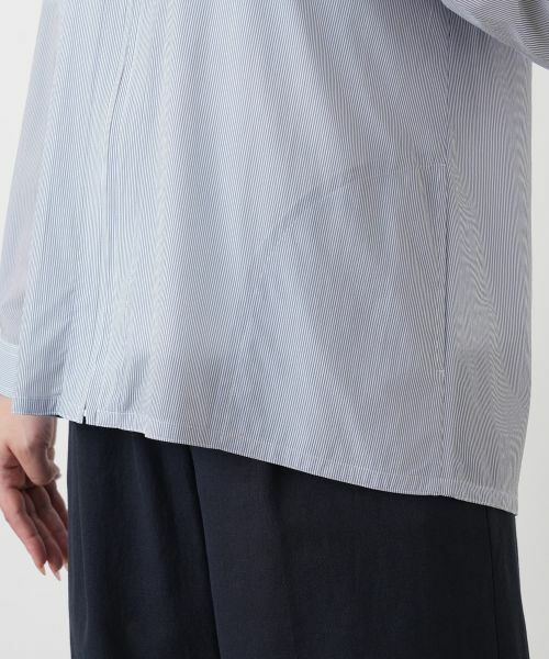 Leilian / レリアン シャツ・ブラウス | ストライプフーデッドブラウス【Leilian WHITE LABEL】 | 詳細11