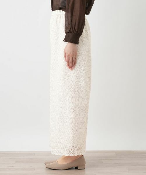 Leilian / レリアン その他パンツ | レースワイドパンツ【Leilian WHITE LABEL】 | 詳細10