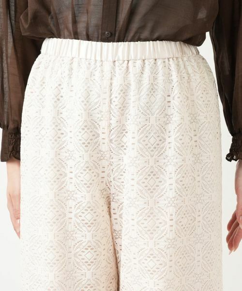 Leilian / レリアン その他パンツ | レースワイドパンツ【Leilian WHITE LABEL】 | 詳細12