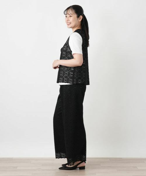 Leilian / レリアン その他パンツ | レースワイドパンツ【Leilian WHITE LABEL】 | 詳細2