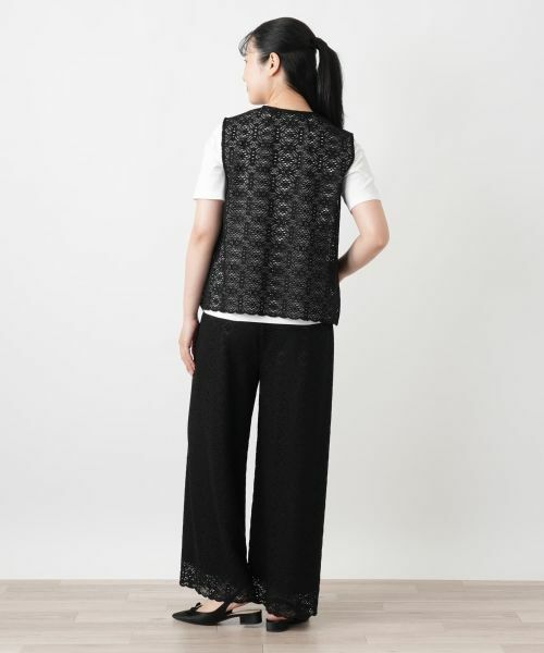 Leilian / レリアン その他パンツ | レースワイドパンツ【Leilian WHITE LABEL】 | 詳細3