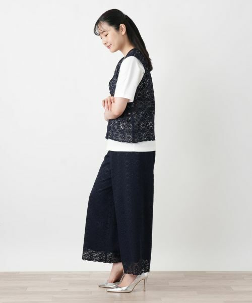 Leilian / レリアン その他パンツ | レースワイドパンツ【Leilian WHITE LABEL】 | 詳細5