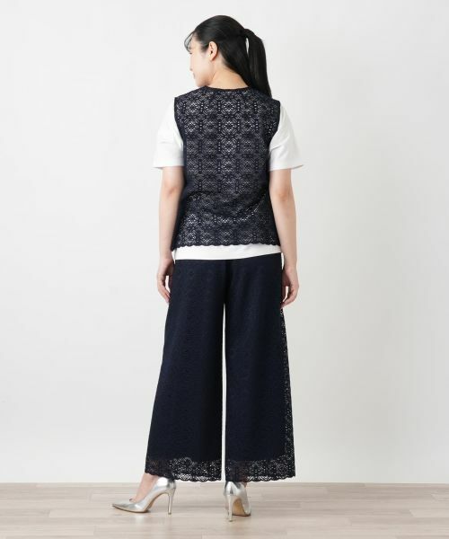 Leilian / レリアン その他パンツ | レースワイドパンツ【Leilian WHITE LABEL】 | 詳細6