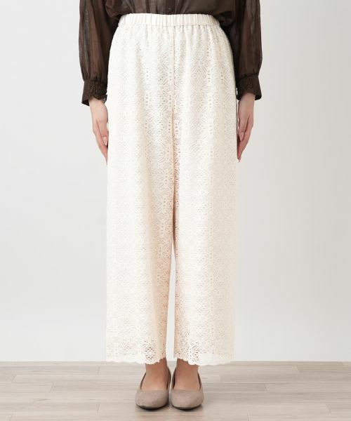 Leilian / レリアン その他パンツ | レースワイドパンツ【Leilian WHITE LABEL】 | 詳細9