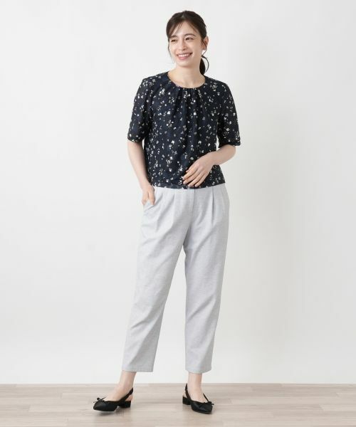 Leilian / レリアン その他パンツ | ストレッチクロップドパンツ【Leilian WHITE LABEL】 | 詳細1