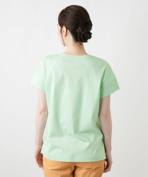 Leilian / レリアン Tシャツ | プリントクルーネックTシャツ【Leilian WHITE LABEL】 | 詳細12