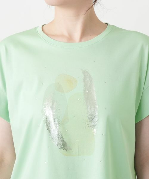 Leilian / レリアン Tシャツ | プリントクルーネックTシャツ【Leilian WHITE LABEL】 | 詳細13