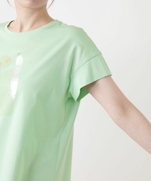 Leilian / レリアン Tシャツ | プリントクルーネックTシャツ【Leilian WHITE LABEL】 | 詳細15