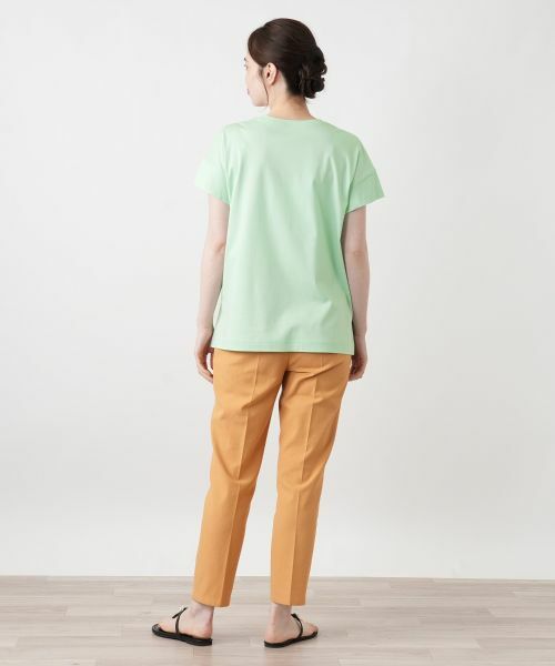Leilian / レリアン Tシャツ | プリントクルーネックTシャツ【Leilian WHITE LABEL】 | 詳細9