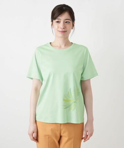 Leilian / レリアン Tシャツ | プリントクルーネックTシャツ【Leilian WHITE LABEL】 | 詳細10