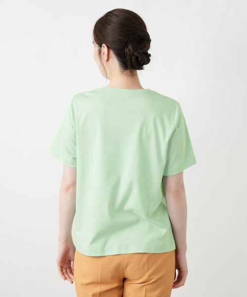 Leilian / レリアン Tシャツ | プリントクルーネックTシャツ【Leilian WHITE LABEL】 | 詳細12