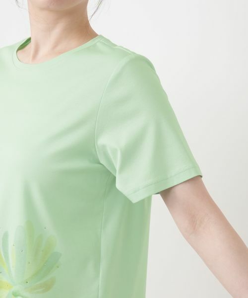 Leilian / レリアン Tシャツ | プリントクルーネックTシャツ【Leilian WHITE LABEL】 | 詳細15